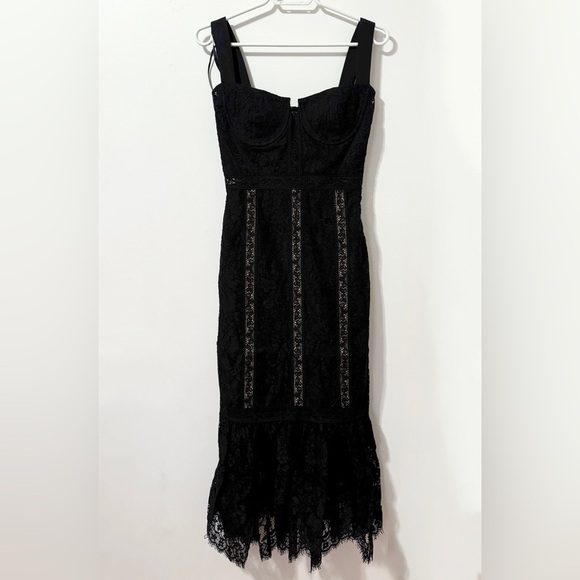 Self-Portrait Lace Embroidered‎ Slip Dress Size US 2/UK 6 - Picture 2 of 6